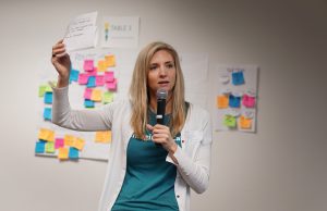 Image of a facilitator at workshop